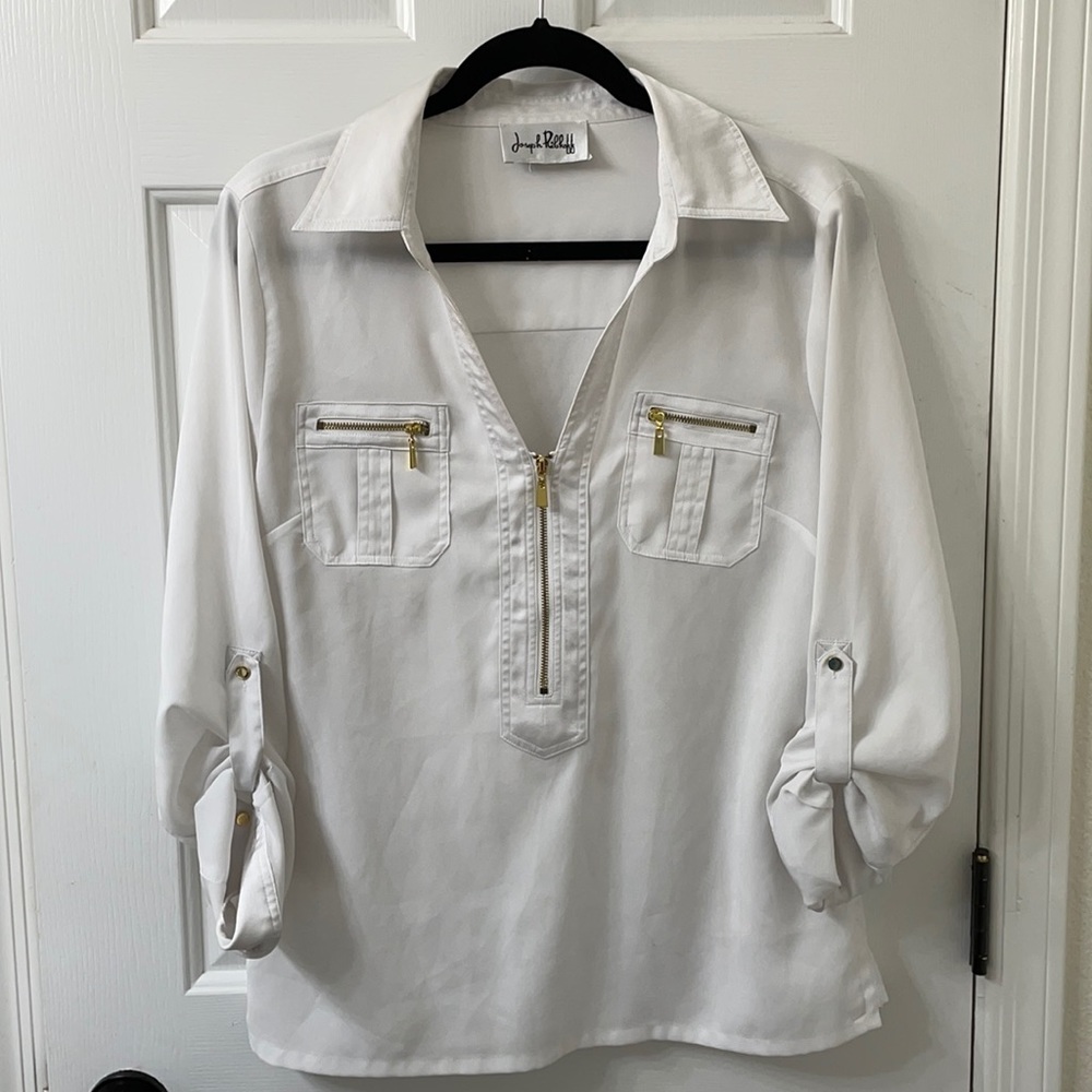 White Button Down Blouse
